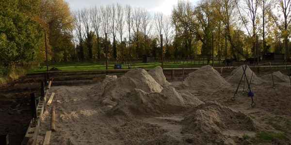 Réhabilitation du paddock en sable